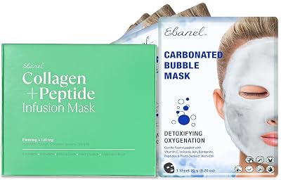 Ebanel Bundle of Carbonated Bubble Mask and Collagen Peptide Infusion Mask