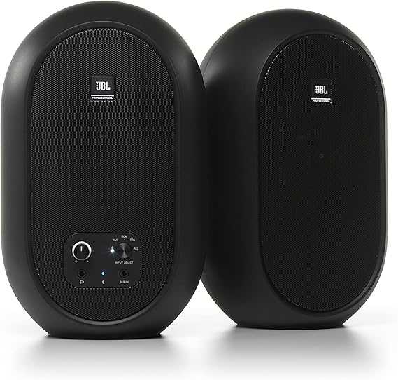 JBL Professional 1 Series 104-BT Compact Desktop Reference Monitors with Bluetooth, Black, Sold as Pair, 4.5-inch Speaker