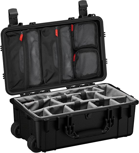 Condition 1 22" Large Rolling Lockable Hard Storage Case, Model 300, Black
