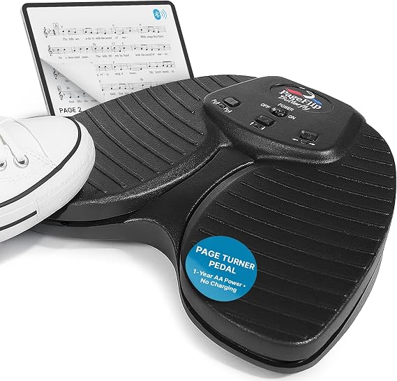 PageFlip Butterfly Bluetooth Page Turner Pedal Silent, Rugged Foot Pedal