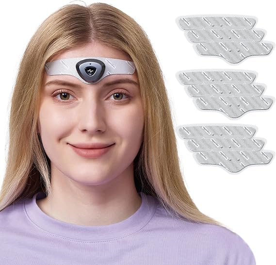 2 Migraine Relief Device e-TNS Technology Rechargeable Head Cap Treatment for migraine and Headache, Drug-Free, Clinically Proven, Fast-Acting, No Side Effects (1* HeadaTerm 2 +9*Electrodes)