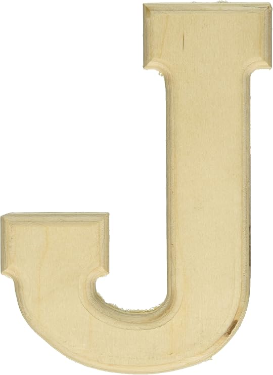 MPI Baltic Birch University Font Letters and Numbers, 5.25Inch, Letter J