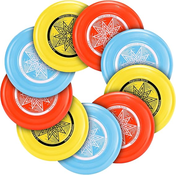 Eastgoing Outdoor Flying Disc 175 Gram, 10.75 Inch Sport Disc ,Loads of Colors Available, Suitable for Competitions, Team Flying Disc for Beach, Park, Pet, Camping and More,