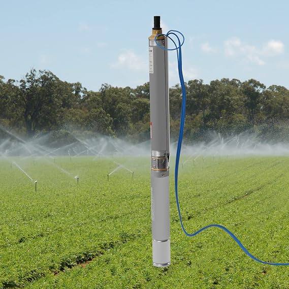Electric Deep Well Submersible Pump, 0.5HP 110V/60Hz Deep Well Submersible Pump, 16GPM, 31 inch Stainless Steel Deep Water Pumps for Industrial, Irrigation and Home Use,Max. Lift 216ft