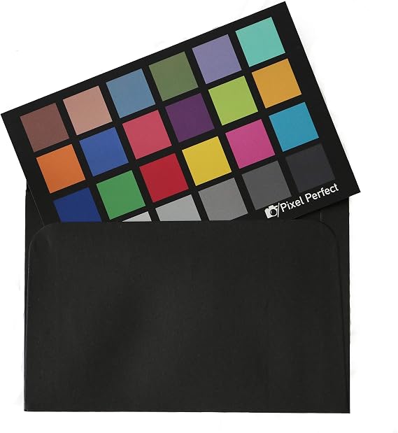 Professional Pixel Perfect Camera Color Correction Card - 18% Gray Balance for Photography & Video – Perfect for DSLR, Mirrorless & Cinematic Cameras, Pack of 2