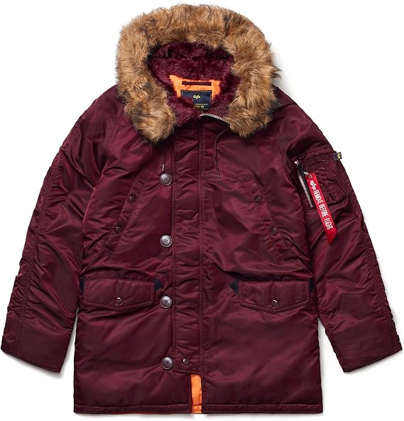 Alpha Industries N-3B Slim Fit Parka - Cold Weather Military Issue Parka