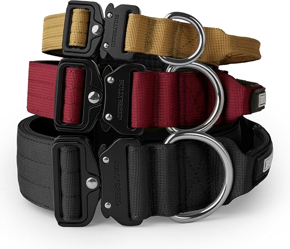 BULLYBREED Tactical Dog Collar, Heavy Duty Dog Collar, Collar with Handle