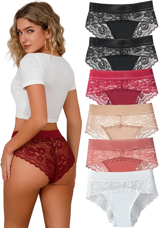 Lace Underwear for Women Lace Panties Sexy Underwear High Waisted