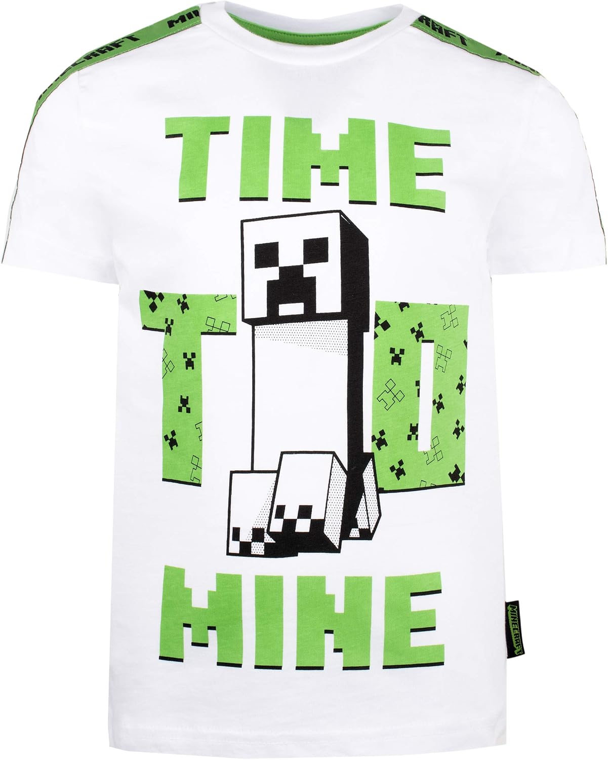 Minecraft - Clothes - Boys T Shirt - Gamer Kids Clothes - Creeper T Shirt Gifts - Gifts for Boys - Green
