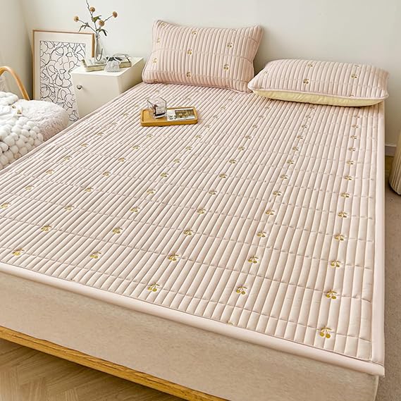 Soy Protein Fiber Foot Mattress Pad - Full Size Folding Mattress, Thin Folding Sleeping Pad, Folding Mattress for Floors, Soft Single Fed Bed Mattress for Home Bedroom, Couch, Guest Bed Coffee
