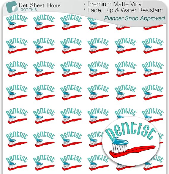 Dentist Planner Stickers - Appointment Organization, Planner Essentials