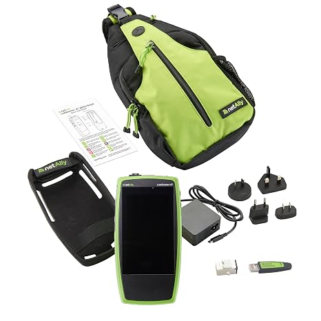 NetAlly LinkRunner AT 4000 (LRAT-4000-KIT) Network Cable & Connectivity Tester Kit, Fast 8-Step AutoTest, Advanced PoE Testing, Link Speed and Duplex, Path Analysis