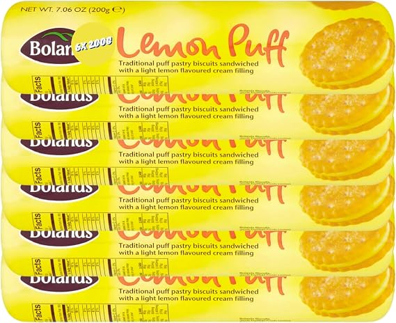 Biscuits Bundle With Boland's Lemon Puffs 200g (6 Pack Bundle)