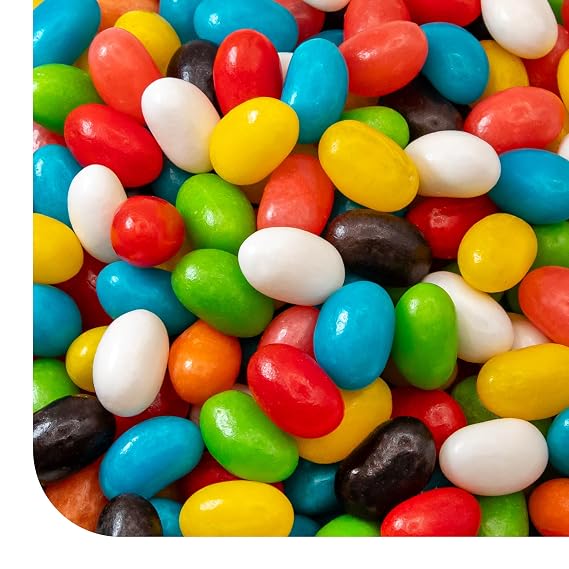 Jelly Beans, Chewy Candy, Assorted Fruit & Licorice Flavors - 2 Lb Pack