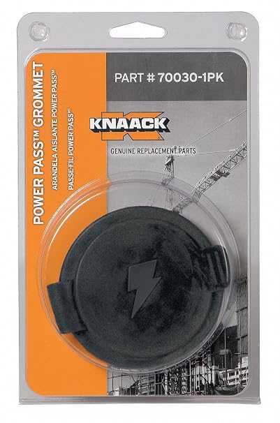 KNAACK Grommet,4 in. W,Rubber,Black