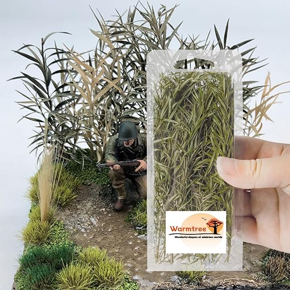 Warmtree Miniature Shrubs for Diorama Supplies, 6 Inch Green Bushes