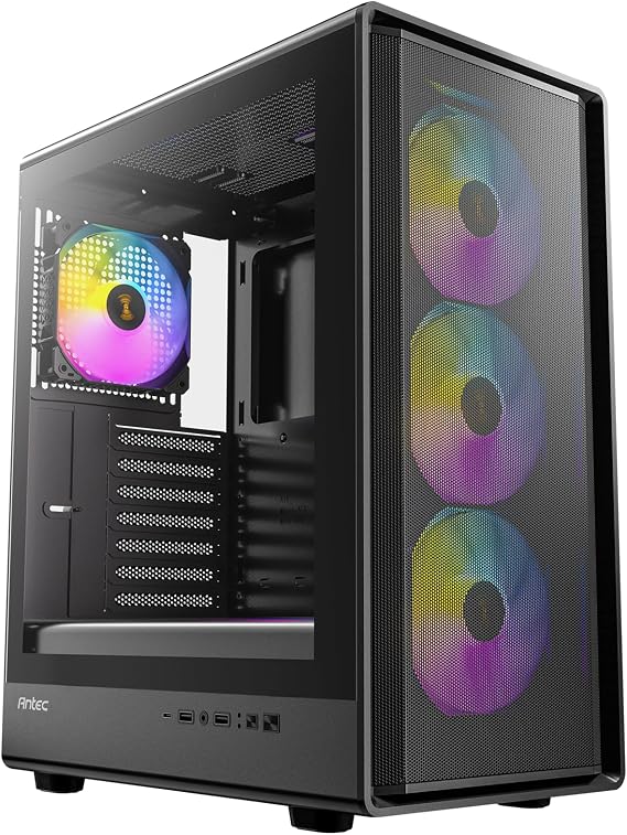 Antec P6 Neo ARGB Mid-Tower ATX PC Case, 4 PWM ARGB Fans Included