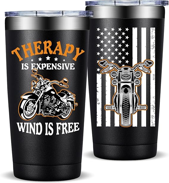 Motorcycle Gifts for Men, Therapy Is Expensive Wind Is Free Motorcycle