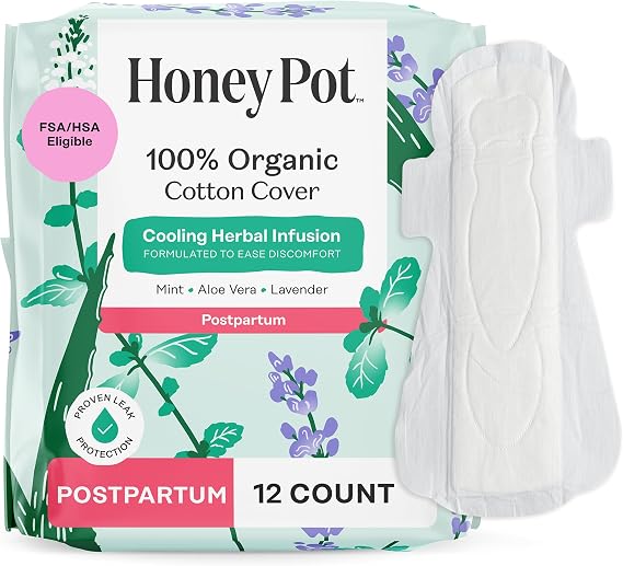 The Honey Pot Company - Cooling - Postpartum Pads - Postpartum Essentials