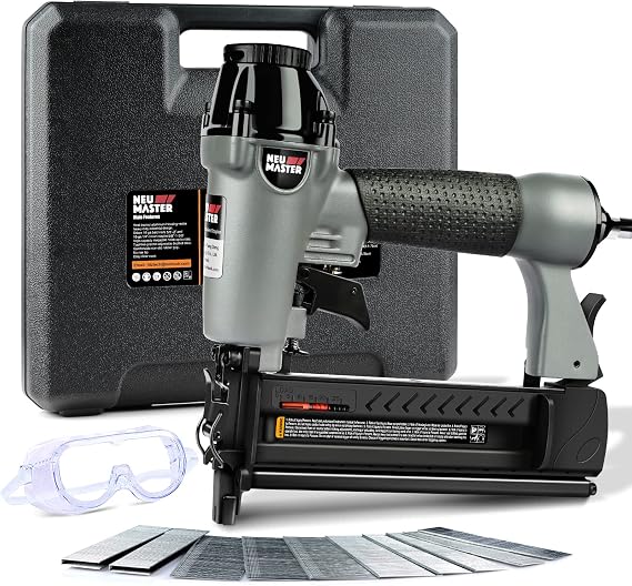 NEU Master Nail Gun, 2 in 1 Pneumatic Brad Nailer/Staple Gun