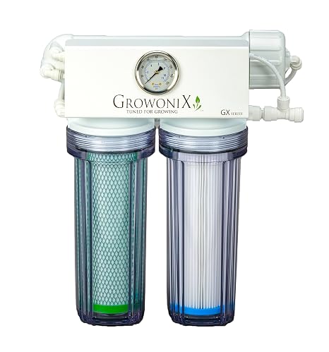 GX200 200 Gallon Per Day Reverse Osmosis System Ultra High Flow Rate Water Purification Filter for Hydroponics Gardening Growing Drinking H20 Coffee Point of use On Demand Purifier