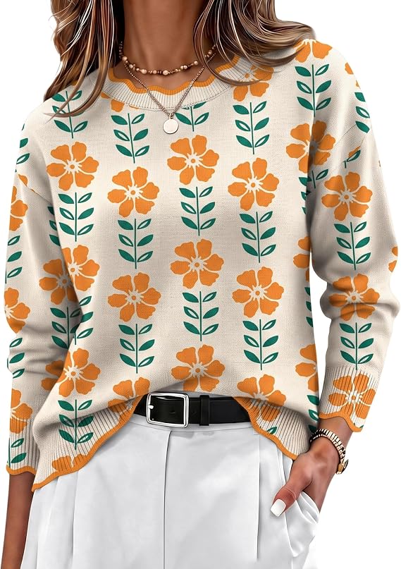 Zeagoo Sweaters for Women 2026 Fall Outfits Long Sleeve Winter Clothes