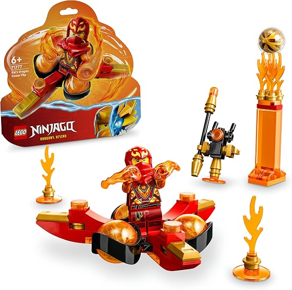 LEGO® NINJAGO® Kai’nin Ejderha Gücü Spinjitzu Saltosu 71777 Oyuncak Yapım Seti (72 Parça)