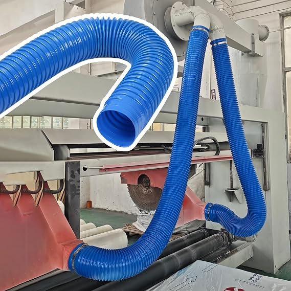 Workshop Dust Collection Hose, Vacuum Hose Extension for Woodworking Power Tools and Dry Shop, PVC Kitchen Exhaust Fan Air Ducting Pipe(ID 70mm(2.7in),L 3m/9.8ft)