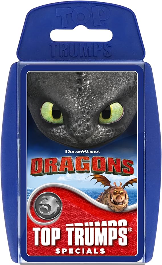 Top Trumps How to Train Your Dragon Educational travel game Play with Hiccup and Toothless,Travel Companion makes a gift for ages 6 plus