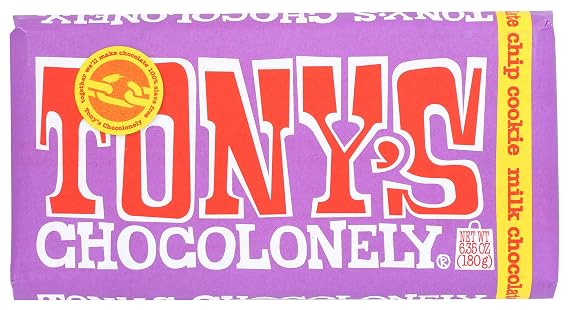 Tony's Chocolonely Milk Chocolate Chip Cookie Bar, 6.35 OZ