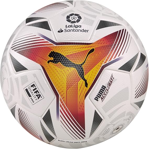 PUMA LaLiga 1 Accelerate FIFA Quality Pro WP , 5, Puma White-Multi Colour