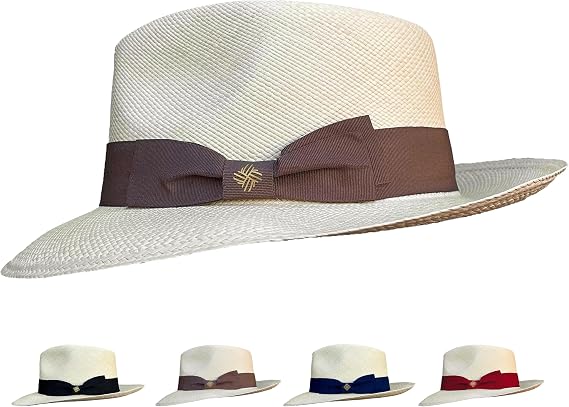 Handmade Authentic Panama Hat | unisex, mens hat, summer fedora hat, adjustable ribbon, handcrafted in Ecuador