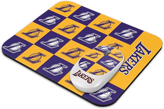 SOAR NBA Wireless Mouse and Mouse Pad- Checkered