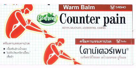 Counter Pain Warm Balm 30G for Massage and Relaxation, Sports Activity