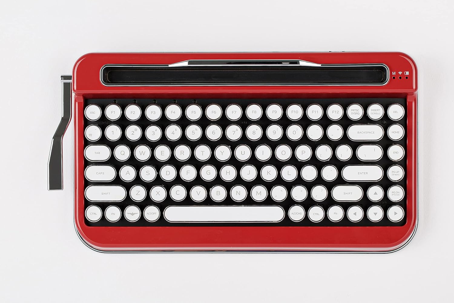 Ajax Retro Typewriter-Style Keyboard PENNA RED