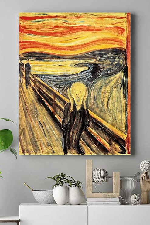 Postermanya (pster15600) Edvard Munch - Çığlık Sanatsal Kanvas Tablo 40 x 60