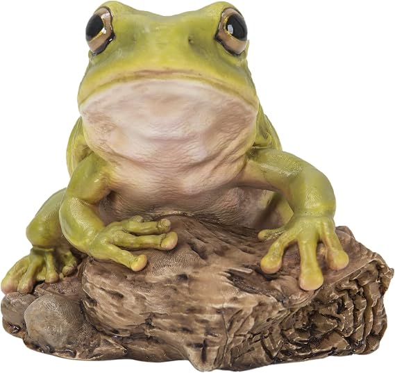 Hi-Line Gift White's Tree Frog, Green