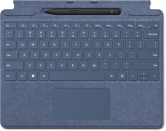 Microsoft Surface Pro Signature Keyboard with Slim Pen 2 Bundle, Forest Colour Keyboard