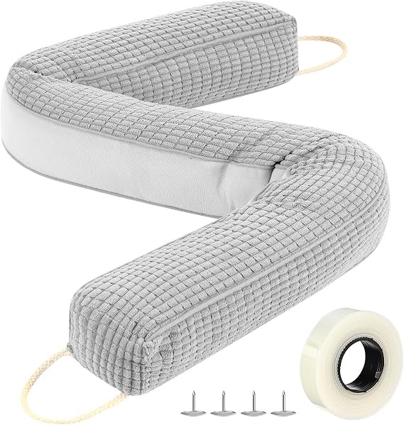 36 Inch Door Draft Stopper 3.3lb Bottom Seal for Doors,Gray