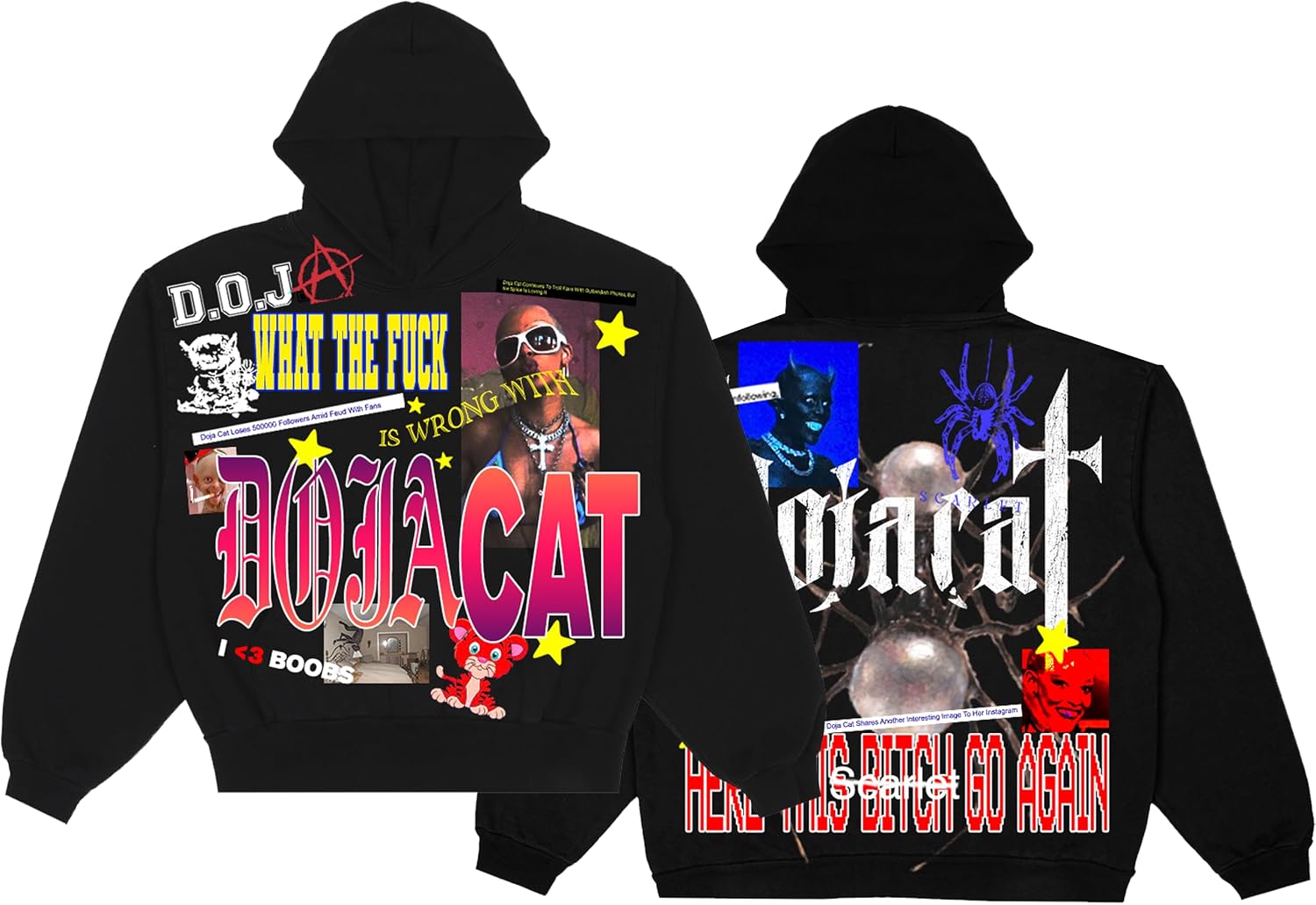 Doja Cat Unisex-Adult Standard Official The Scarlet Tour Merch Hoodie