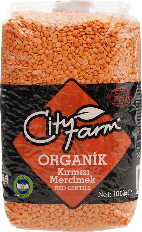 CityFarm Organik Kırmızı Mercimek - 1000 Gr