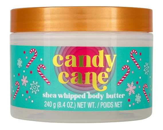 Tree Hut Candy Cane Whipped Shea Body Butter | Long-lasting Hydration Leaves Skin Feeling Soft & Moisturized | Limited Edition Holiday | Nourishing Essential Body Care | 8.4 fl oz.