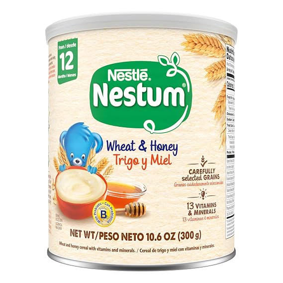 NESTLE Nestum Wheat and Honey Cereal 10.6 oz. Canister