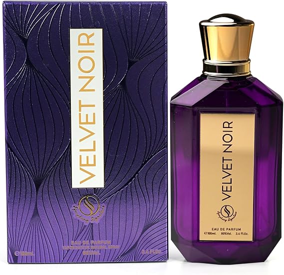 Velvet Noir by Symphony Eau De Parfum, 100ml 3.4oz, Inspired by ErbaPuraSospiro, Luxury Unisex Perfume, Long Lasting Fragrance, Wide Sillage
