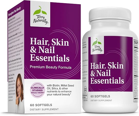 Terry Naturally Hair, Skin and Nail Essentials - Beauty Support - 60 Count