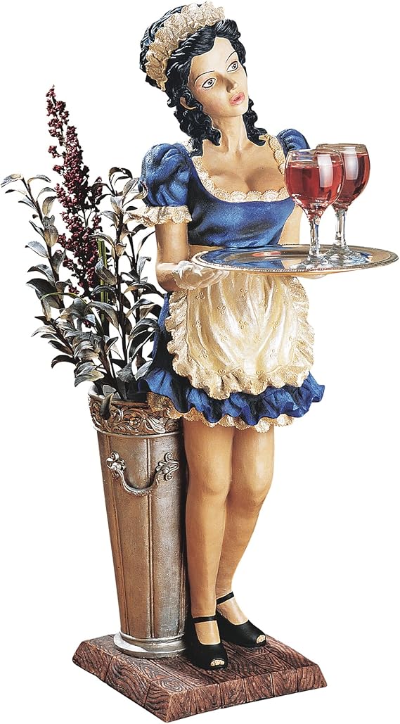 Design Toscano Genevieve, the Buxom French Maid Server