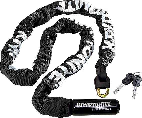 Kryptonite Keeper 712 Bike Chain Lock, 4ft Heavy Duty Anti-Theft Lock