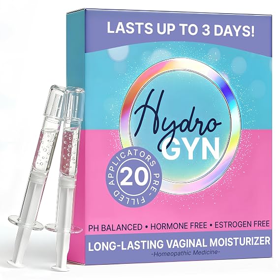 Hydro GYN Vaginal Moisturizer with Hyaluronic Acid for Vaginal Dryness, 20