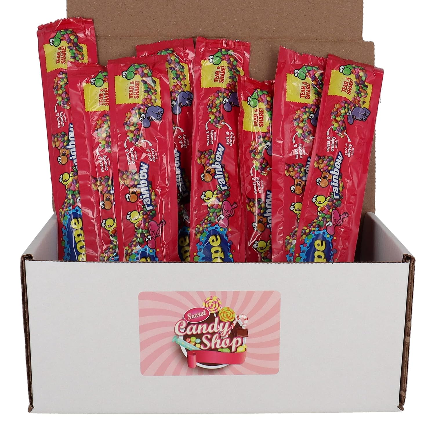 Rope, Rainbow Candy Flavor - Pack of 8