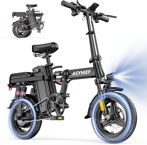 Foldable Electric Bike, Peak 1500W 25MPH Folding Ebike for Adults